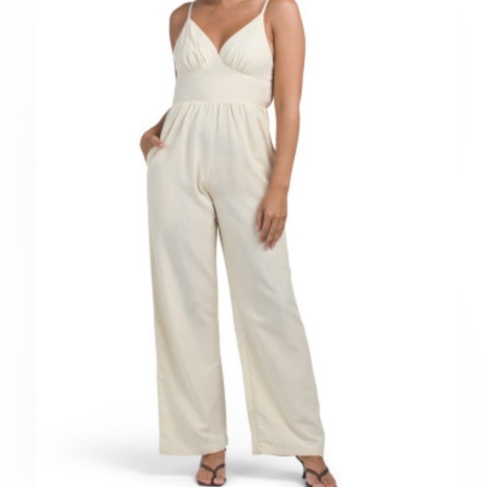 Japna Cream Jumpsuit/Pants